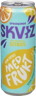 Skviz Sitrusfrukt 0,33l boks Klokk&Co