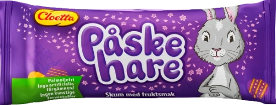 Påskehare Skum Med Fruktsmak 22g