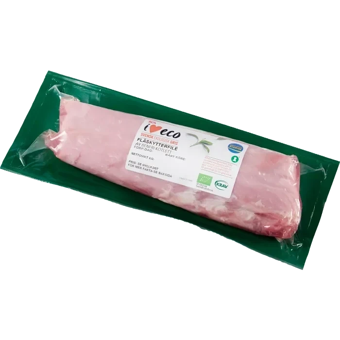 Fläskytterfilé Frystinad ca 650g KRAV ICA I love eco