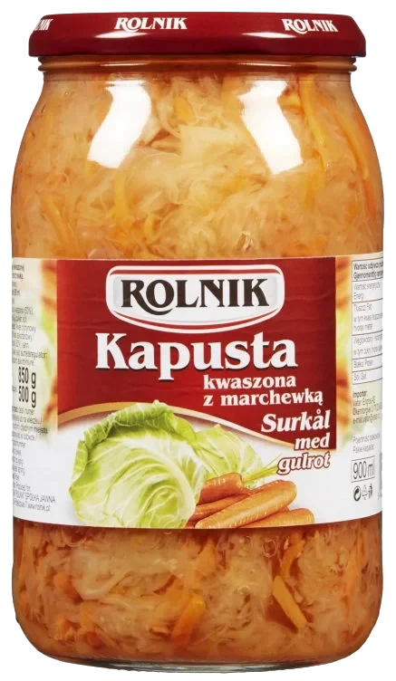 Surkål m/Gulrot 900ml Rolnik