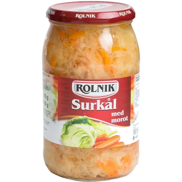 Surkål m/Gulrot 900ml Rolnik