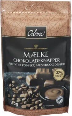 Sjokoladeknapper Melkesjokolade 115g Odense