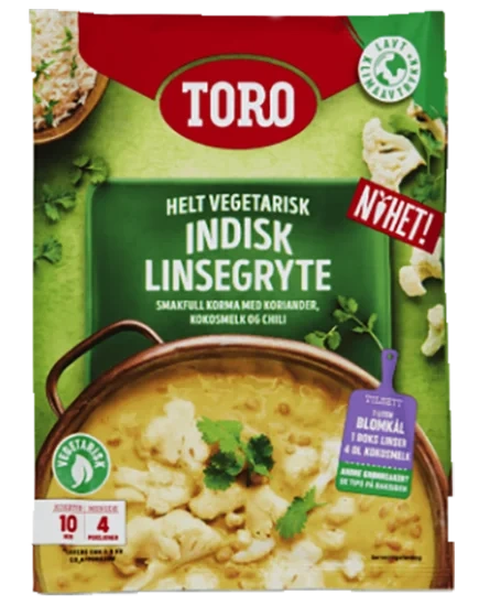 Toro Indisk Linsegryte 106g