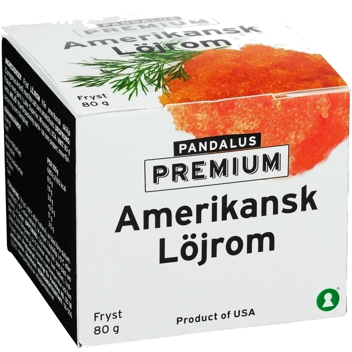 Amerikansk löjrom Fryst 80g Pandalus