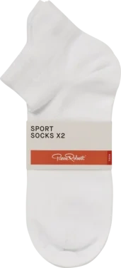 Sport Ankle Socks X2 White 37-40