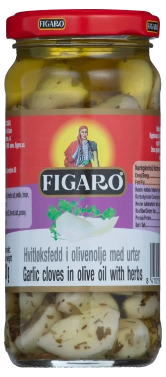 Hvitløk Marinert m/Urter 240g Figaro