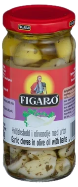 Hvitløk Marinert m/Urter 240g Figaro