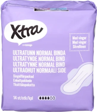 Ultrathin Towel W. Wings, Single Wrapped