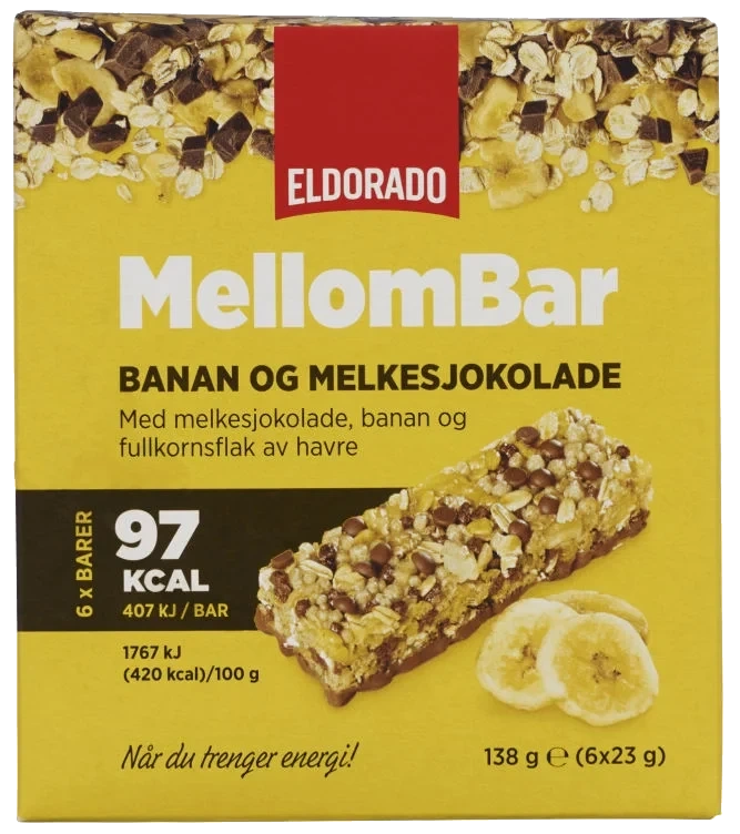 Mellombar Banan&Sjokolade 138g Eldorado
