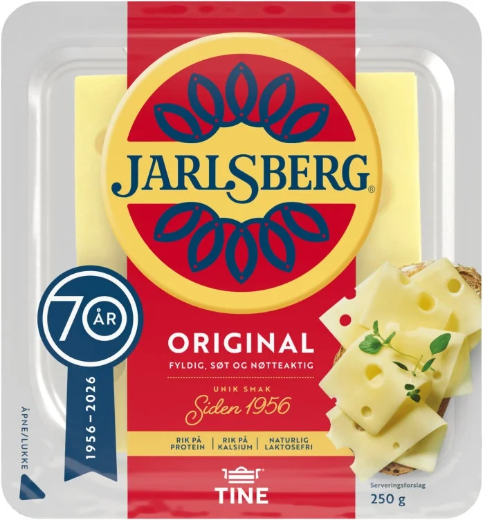 Jarlsberg 27% Skivet 250g