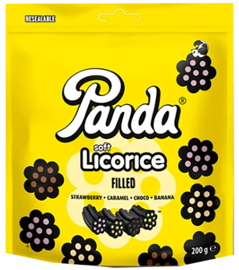 Panda Soft Licorice Filled 200g