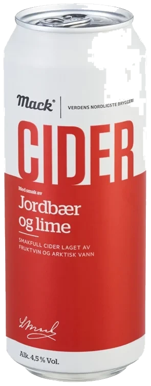 Mack Cider Jordbær&Lime 0,5l boks