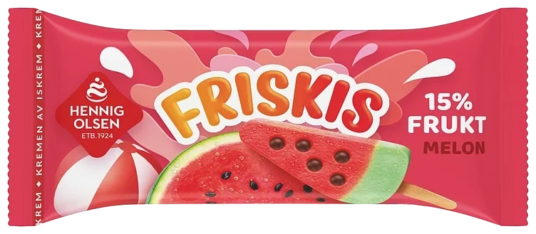 Friskis Fruktis Melon 77ml Hennig-Olsen Is