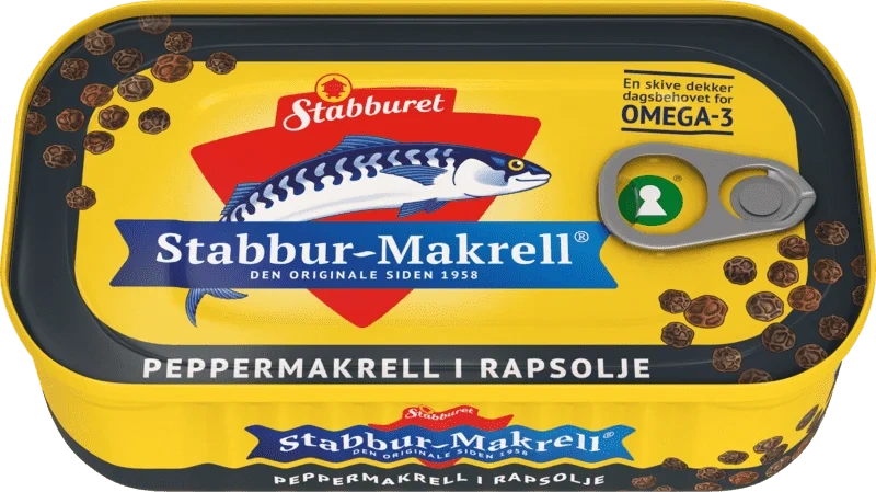 Stabburet Peppermakrell i rapsolje 80g