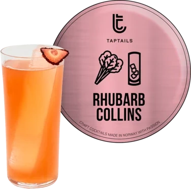 Taptails Rhubarb Collins 8% Key Keg 20l