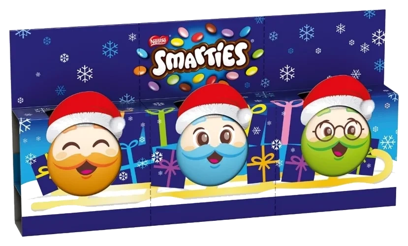 Smarties Julefigurer 3pk 55.5g