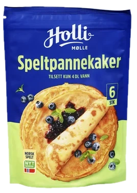 Speltpannekaker 200g, Holli Mølle