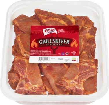Svin Grillskiver av Kam 1,5kg Pk