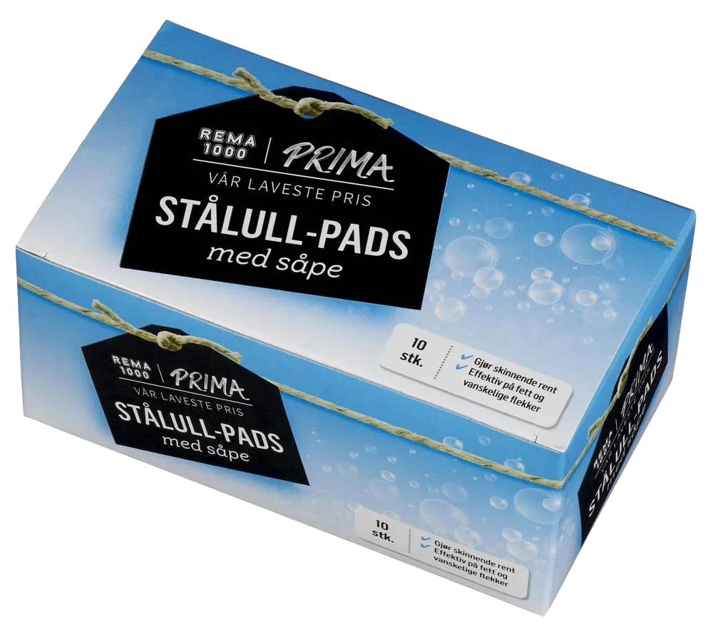 Stålullpads 10 stk