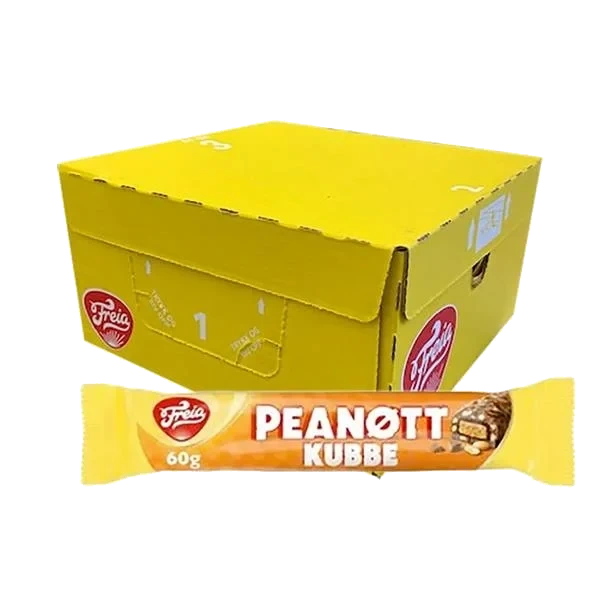 Peanøttkubbe (Kartong 25 x 60g)