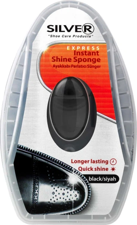 Skosvamp Express Sort 6ml Silver