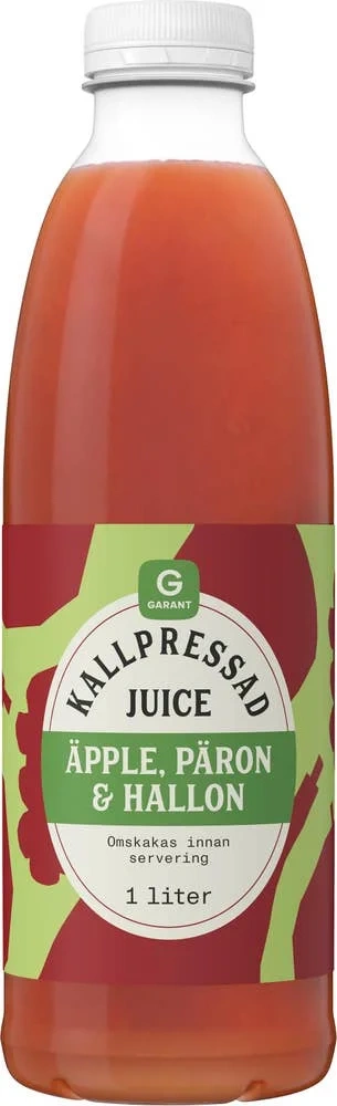 Kallpressad Juice Äpple, Päron & Hallon