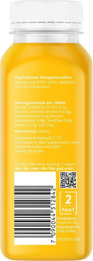 Kaldpresset Mangosmoothie