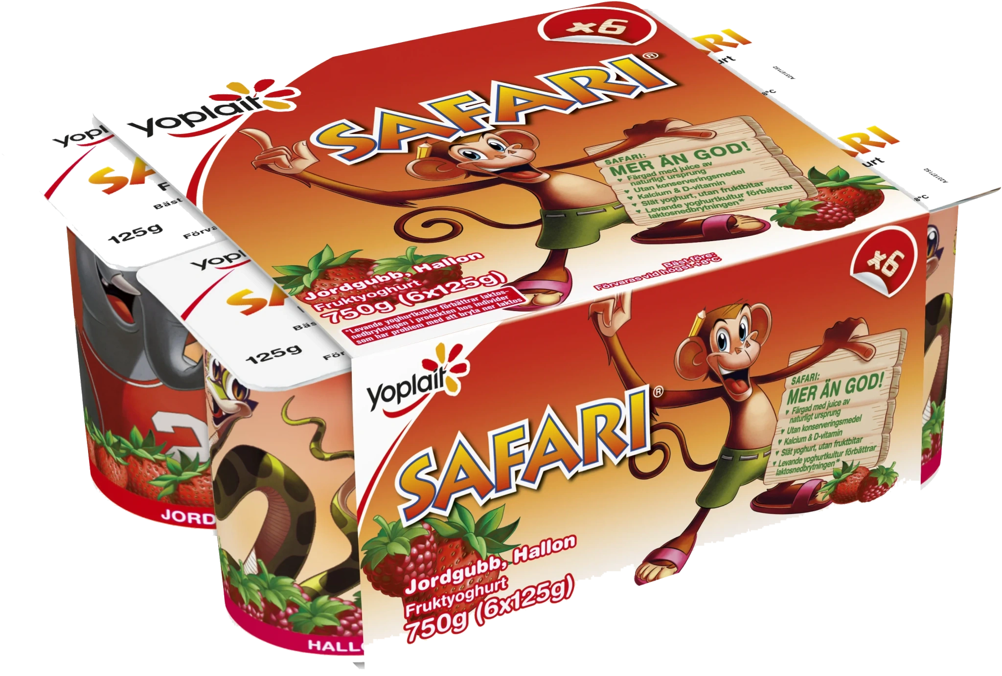 Yoghurt Safari Djungel 2,5% 6-pack
