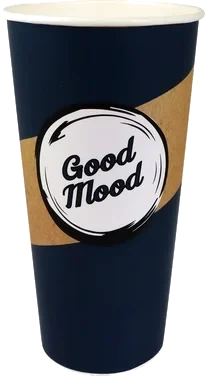 Kalddrikksbeger 0,5l Good Mood Kartong 90mm Ø