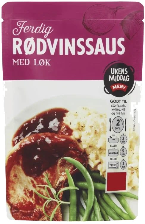 Rødvinsaus m/Sjaløttløk 1,5dl Meny