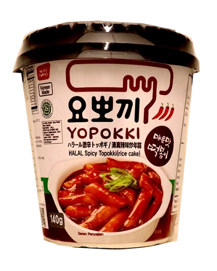 Yopokki Halal Spicy Topokki 140g (Riskake)