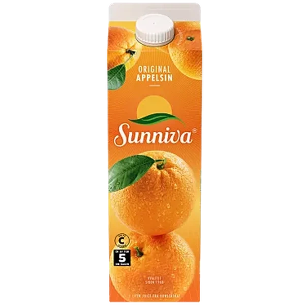 Appelsinjuice 1l Sunniva