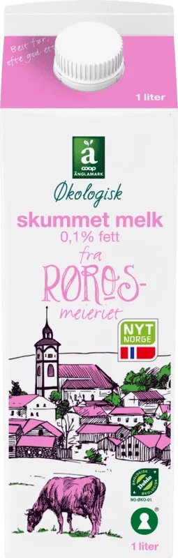 Änglamark Skummet Melk 1l Økologisk