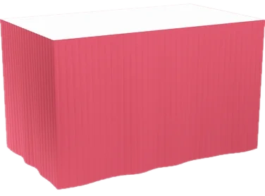 Duk Skjørt Dunicel 0.72x4m Rød