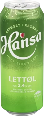 Hansa Lettøl 0,5l boks