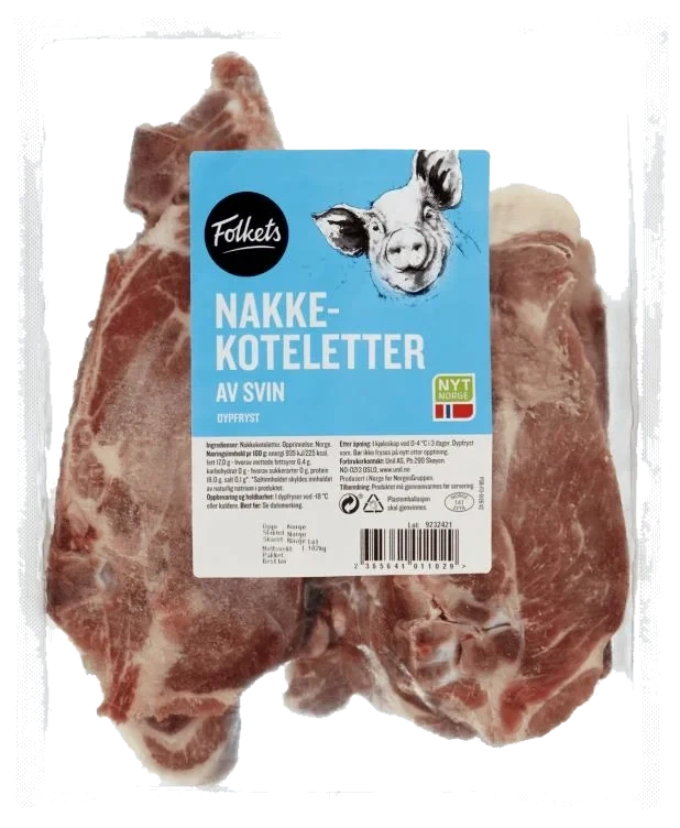 Svin Nakkekotelett Ca1kg Folkets