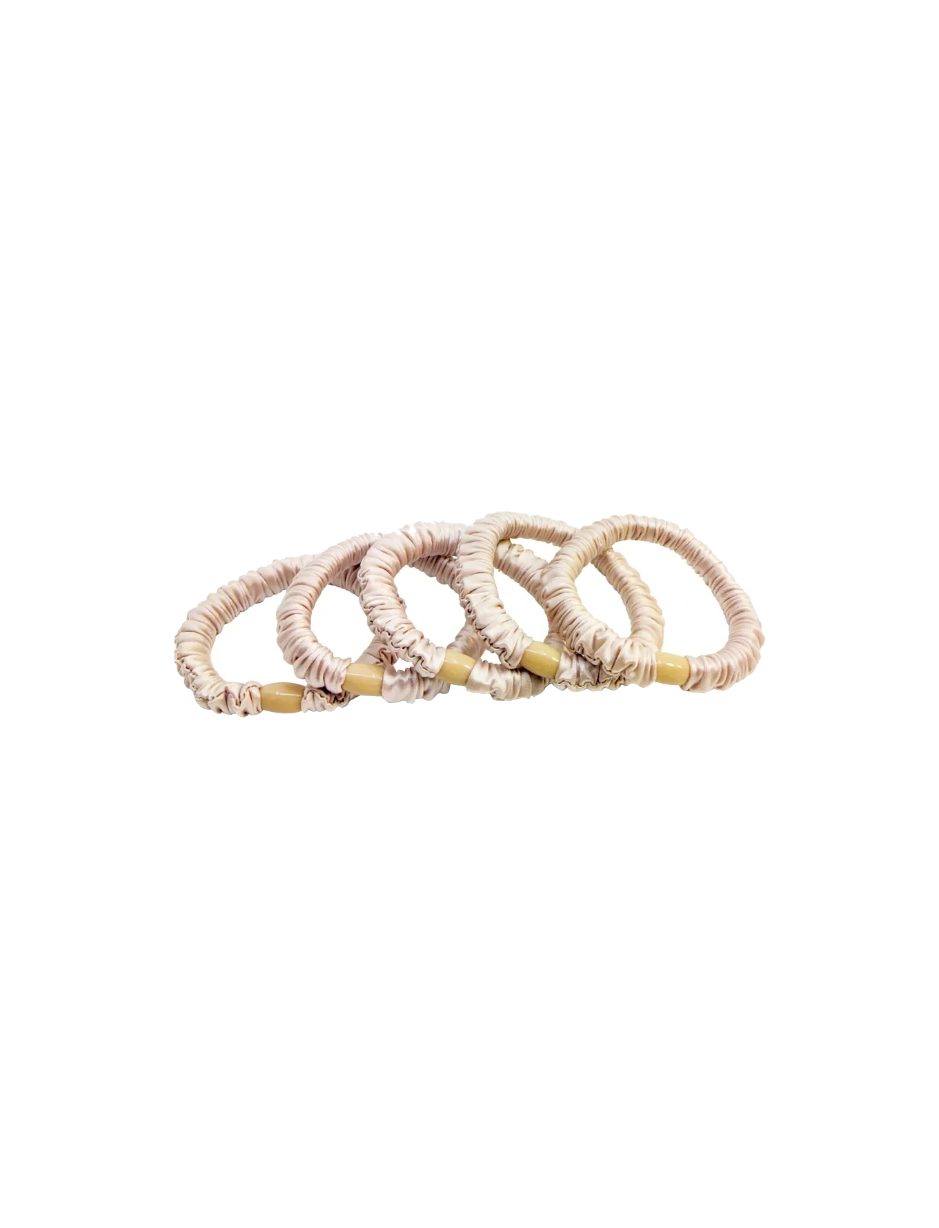 PIPOL'S BAZAAR Ruffle Satin Elastic Pale Pink 5 pcs