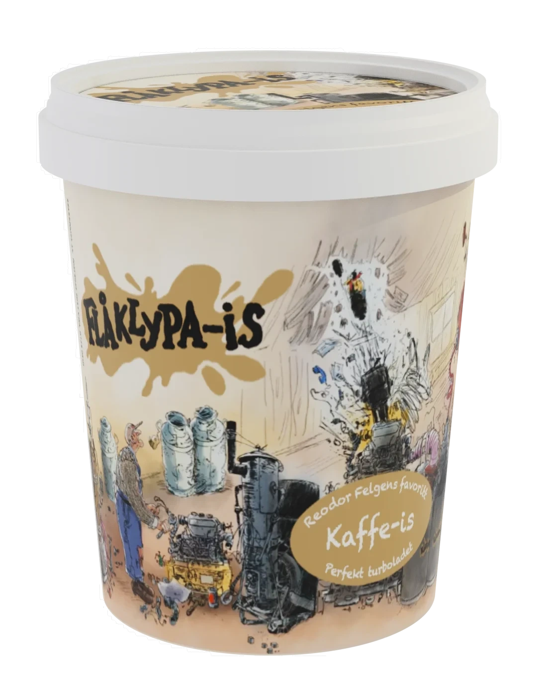 Kaffe Iskrem 0,5l Flåklypa