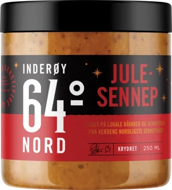 Jule-sennep 250ml Inderøy 64° Nord