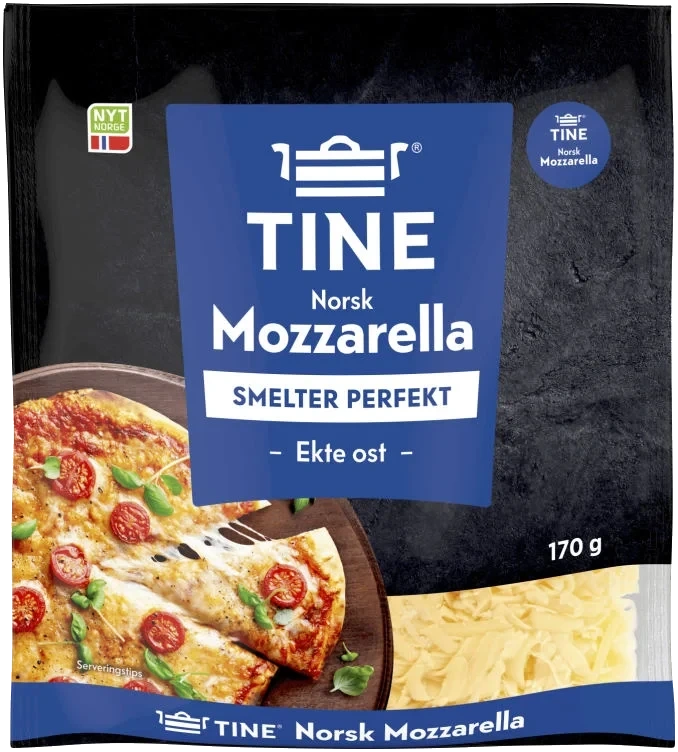 Norsk Mozzarella Revet Ost 170g Tine