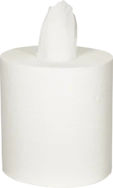 Senterrull Midi 153mx20cm 2-lags Hvit 100% Nyfiber