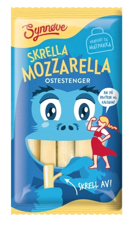 Mozzarella Ostestrenger 100g Synnøve