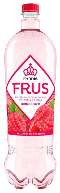 Farris Frus Bringebær 1,5l flaske