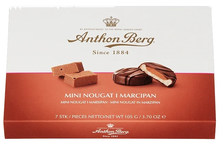 Nougat i Marsipan Mini 105g Toms