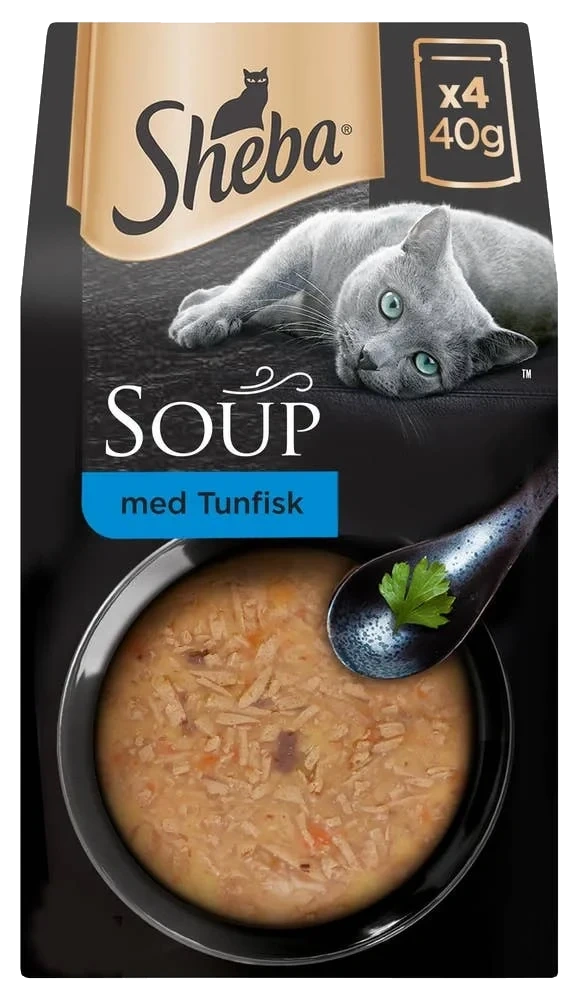Soup med tunfisk våtfôr til katter