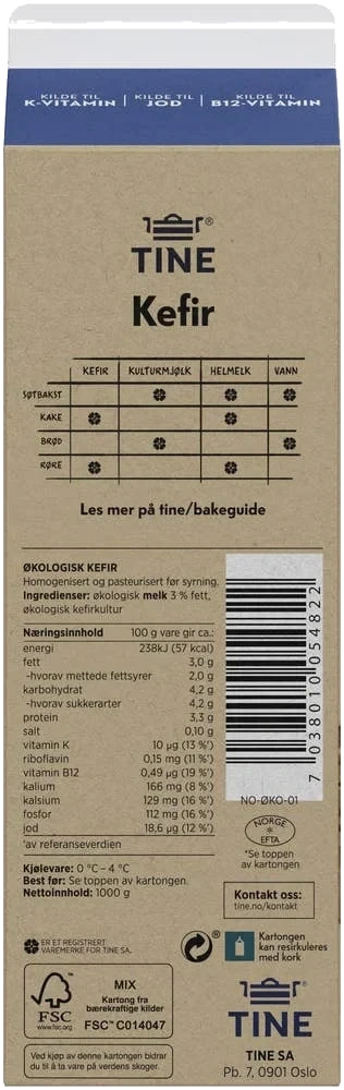 Økologisk kefir