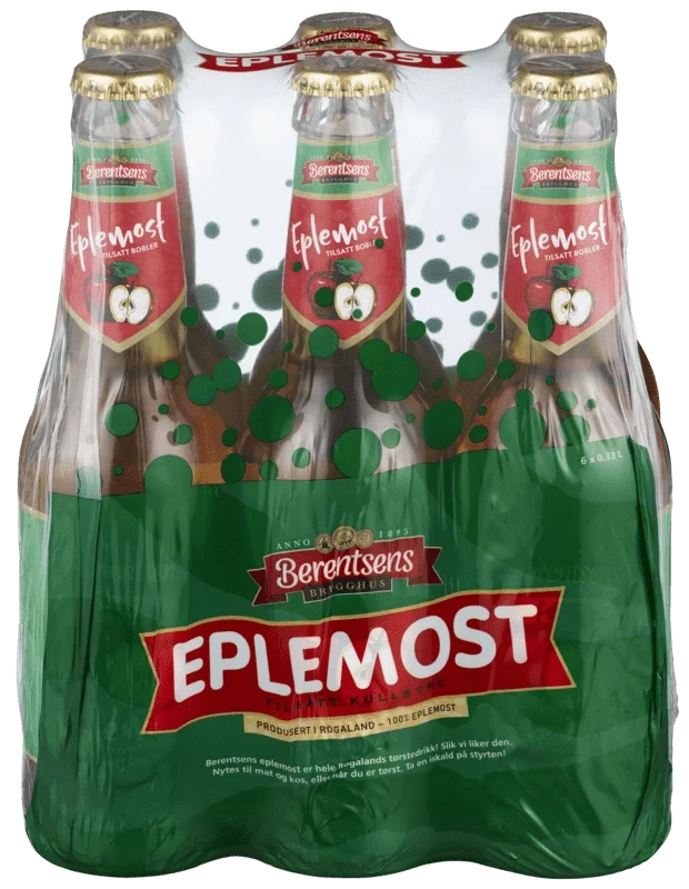 Berentsens Eplemost med Kullsyre 6stk x 0,33l