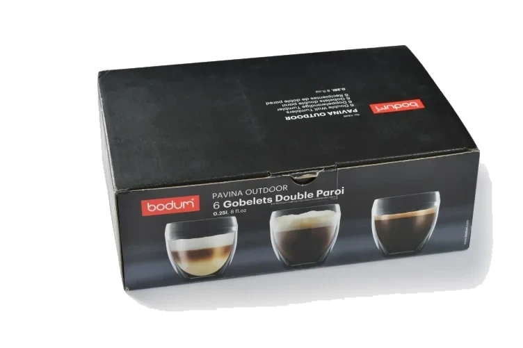 Glass Bodum 6stk m/Dobbelvegg 0,25l