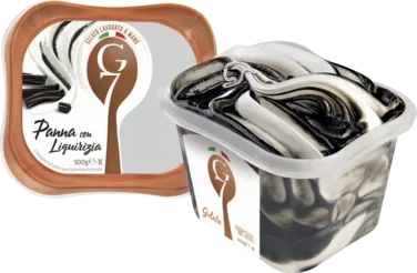 Panna Con Liquirizia 1l G7 Ekte Italiensk Iskrem