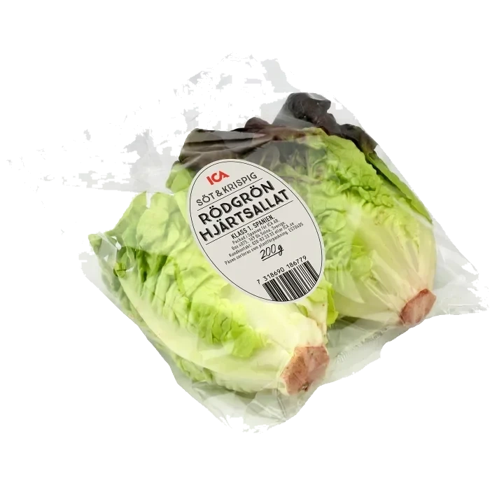 Hjärtsallad röd/grön 180g Klass 1 ICA